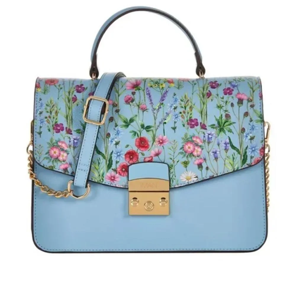 IMAN GLOBAL CHIC CONVERTIBLE FLAP SATCHEL